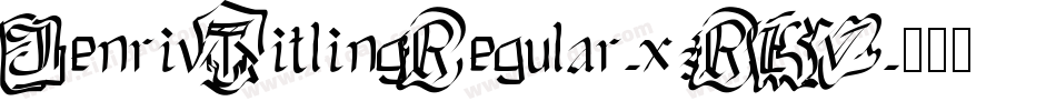 JenrivTitlingRegular-x3RKV字体转换