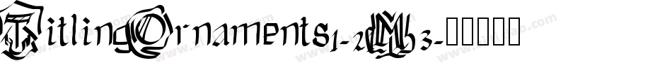 TitlingOrnaments1-21M3字体转换