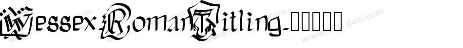 Wessex-RomanTitling字体转换