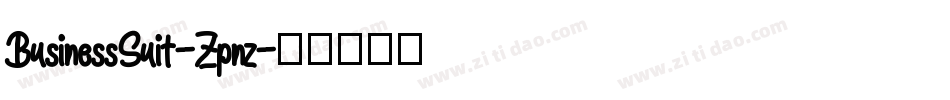 BusinessSuit-Zpnz字体转换