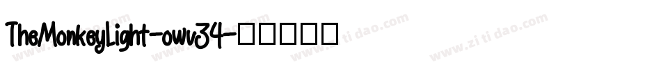TheMonkeyLight-owv34字体转换