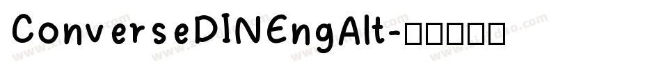ConverseDINEngAlt字体转换