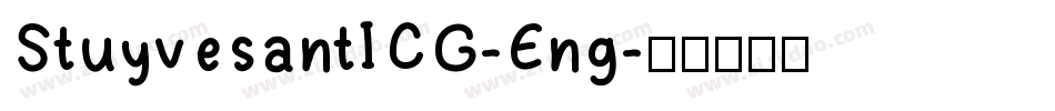 StuyvesantICG-Eng字体转换