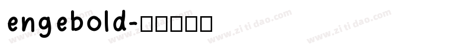 engebold字体转换