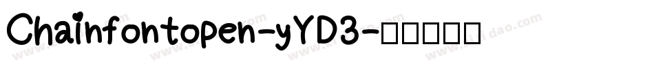 Chainfontopen-yYD3字体转换