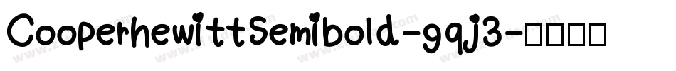 CooperhewittSemibold-gqj3字体转换
