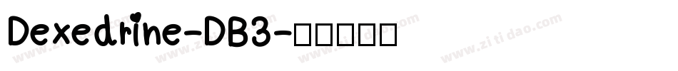 Dexedrine-DB3字体转换