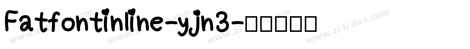 Fatfontinline-yjn3字体转换