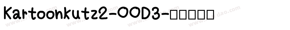 Kartoonkutz2-OOD3字体转换