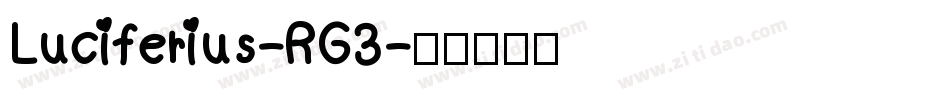 Luciferius-RG3字体转换