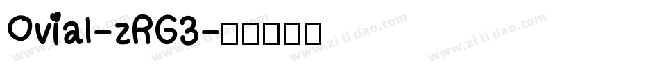 Ovial-zRG3字体转换