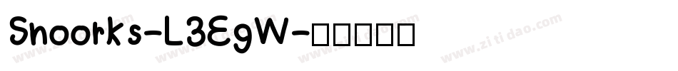 Snoorks-L3EgW字体转换