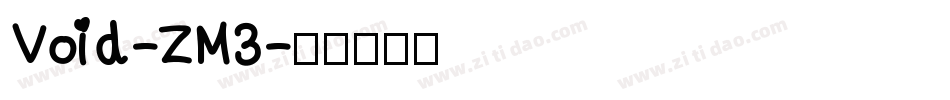 Void-ZM3字体转换