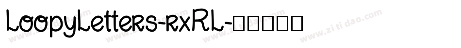 LoopyLetters-rxRL字体转换