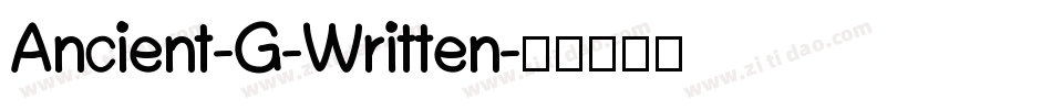 Ancient-G-Written字体转换