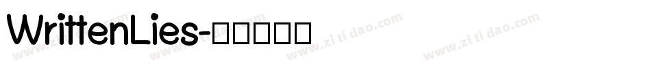 WrittenLies字体转换