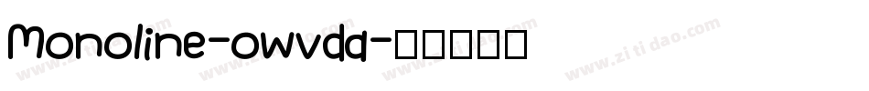Monoline-owvda字体转换