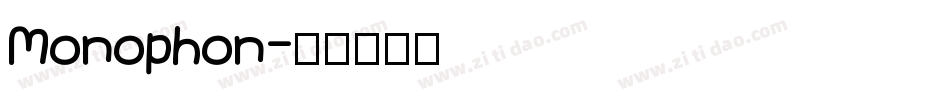 Monophon字体转换