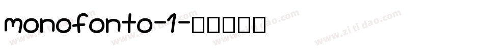 monofonto-1字体转换