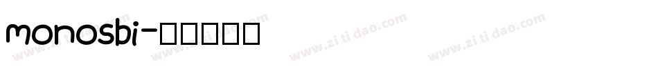 monosbi字体转换