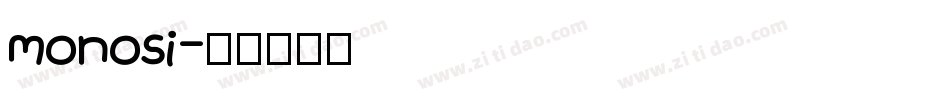 monosi字体转换