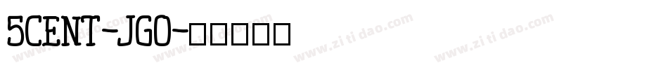 5Cent-jGO字体转换