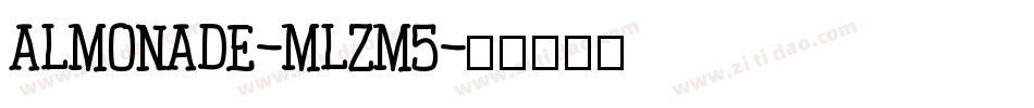 Almonade-mLZM5字体转换