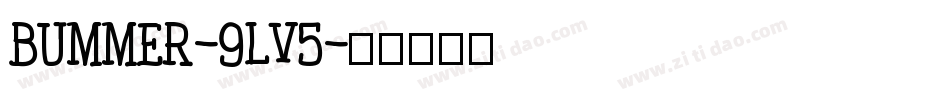 Bummer-9lV5字体转换