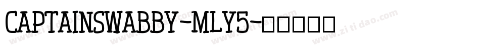 Captainswabby-mlY5字体转换