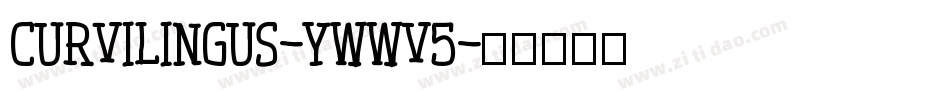 Curvilingus-ywwV5字体转换