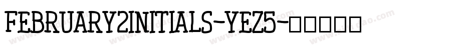 February2Initials-yez5字体转换