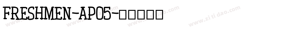 Freshmen-apo5字体转换