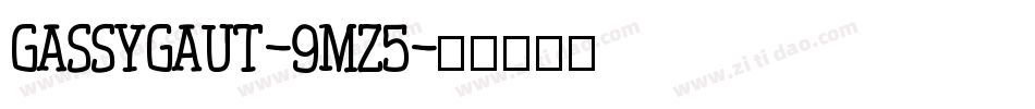 Gassygaut-9MZ5字体转换