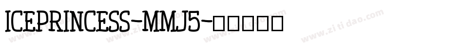 Iceprincess-mmJ5字体转换