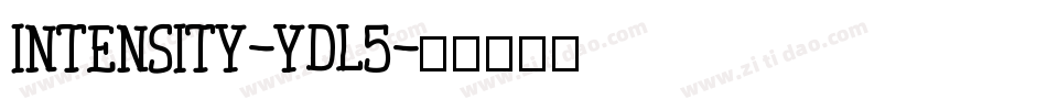 Intensity-ydl5字体转换