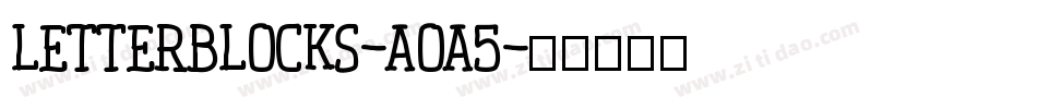 Letterblocks-aoA5字体转换