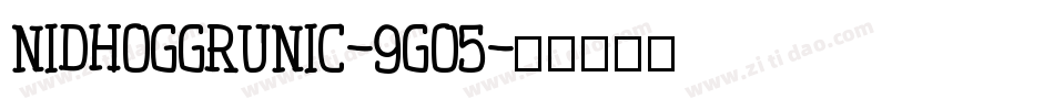 NidhoggRunic-9Go5字体转换