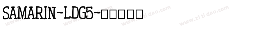 Samarin-ldg5字体转换