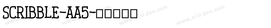 Scribble-aA5字体转换