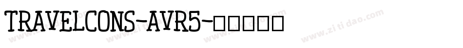 Travelcons-avr5字体转换