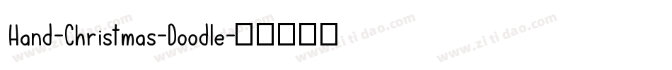 Hand-Christmas-Doodle字体转换