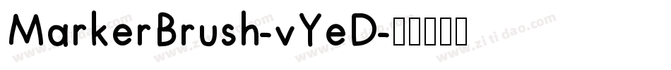 MarkerBrush-vYeD字体转换