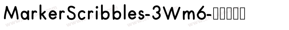 MarkerScribbles-3Wm6字体转换