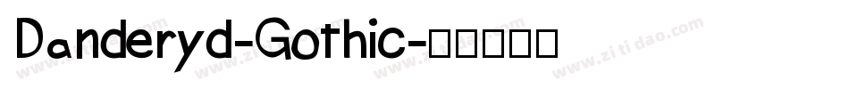 Danderyd-Gothic字体转换