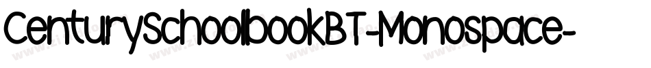 CenturySchoolbookBT-Monospace字体转换