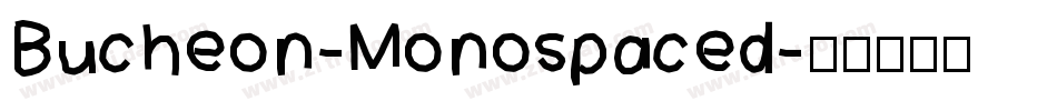 Bucheon-Monospaced字体转换