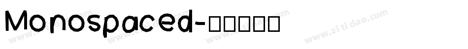 Monospaced字体转换