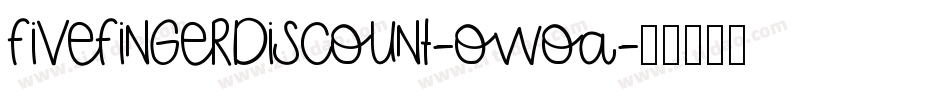 Fivefingerdiscount-owoa字体转换