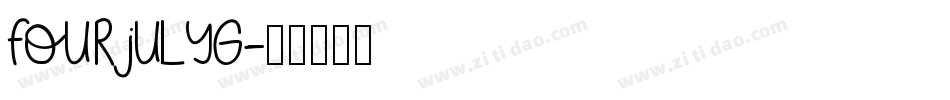 FourJulyG字体转换