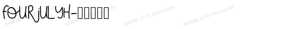 FourJulyH字体转换